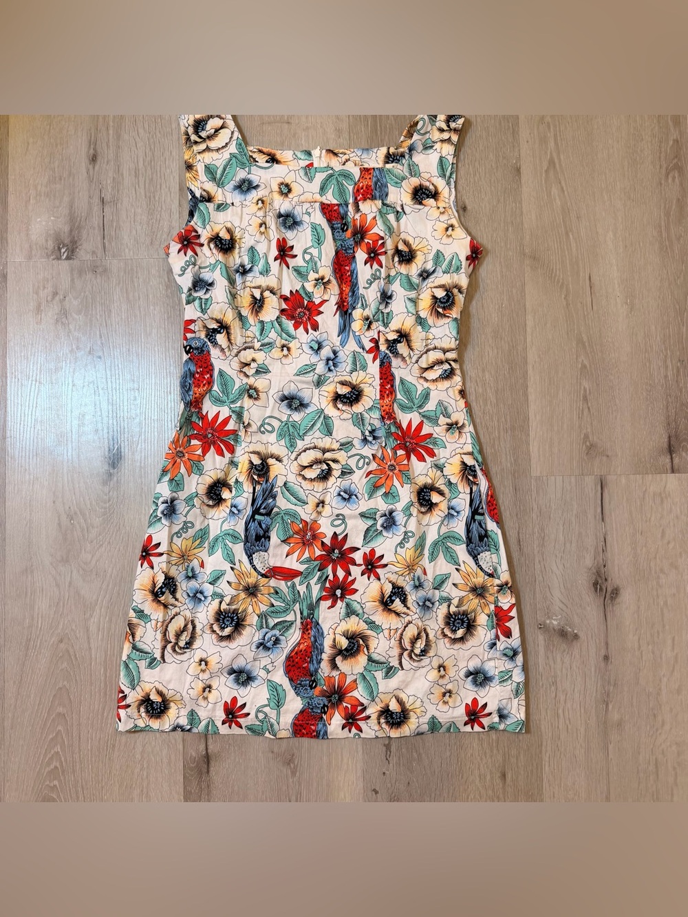 Derek Heart Tropical Floral Mini Dress - Parrot & Flow